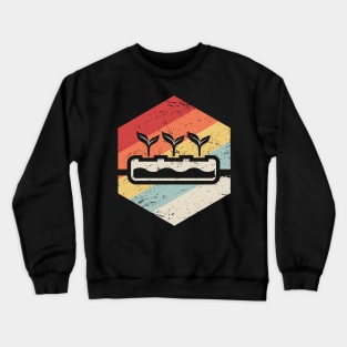 Retro Hydroponics Farming Farmer Crewneck Sweatshirt